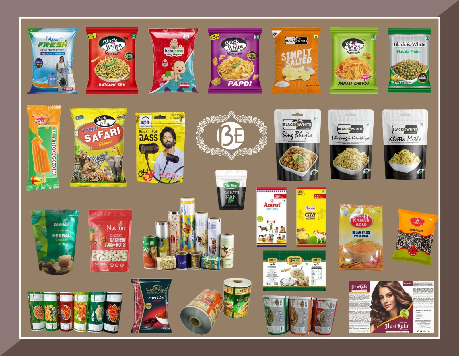 Bhuriba Enterprises Unjha Gujarat India Flexible Packaging Solutions Namkeen Packaging Atta Packaging Dry Fruit Packaging Seeds Packaging Home and Personal Care Packaging Pharma Packaging Spices Packaging BOPP Bags